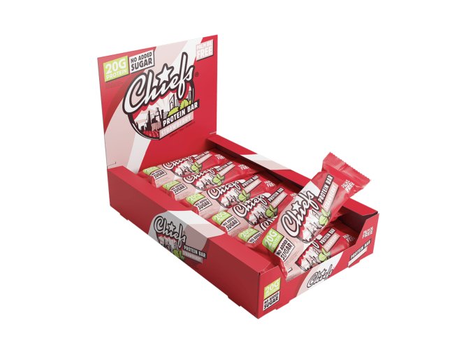 chiefs protein bar strawberry 12x55g