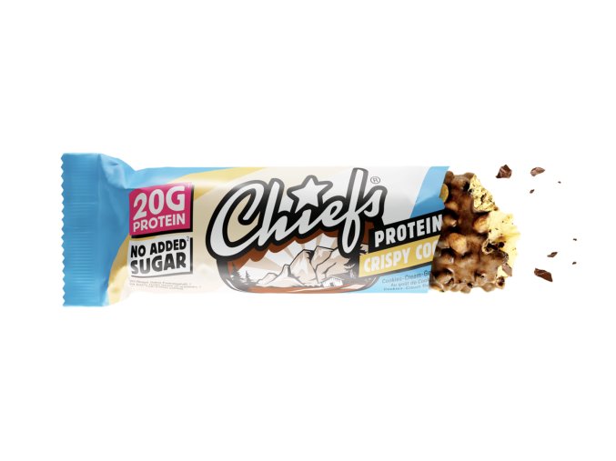 chiefs protein bar crispy cookie 55g 2