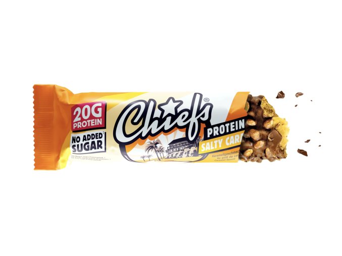 chiefs protein bar salty caramel 55g 2