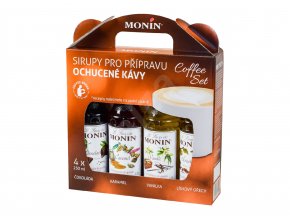 Monin Coffee box - sirupy 4 x 0,25 l