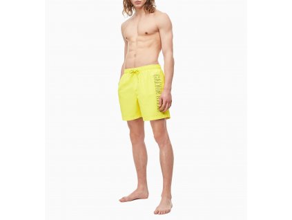 Pánske plavecké šortky KM0KM00381-ZAM žltá - Calvin Klein