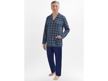 Rozopínanie pánske pyžamo Martel Antoni 403 dl / r 3XL-4XL