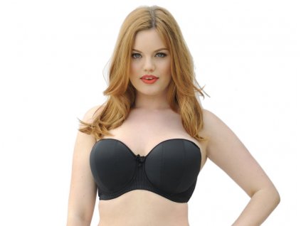 Podprsenka s kosticou Luxe Strapless CK2601-1 čierna - Curvy Kate