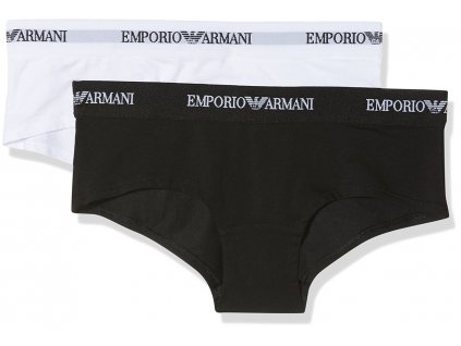 Nohavičky 2pcs 163263 CC317 00911 čiernobiela - Emporio Armani