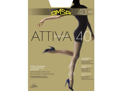 Dámske pančuchové nohavice Attiva 40 - OMSA