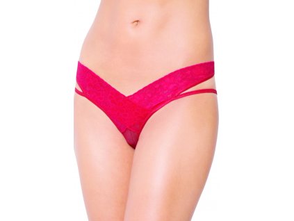 Erotické nohavičky 2438 red - SOFTLINE COLLECTION