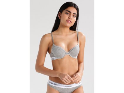 Podprsenka s kosticou F3784E-020 sivá - Calvin Klein