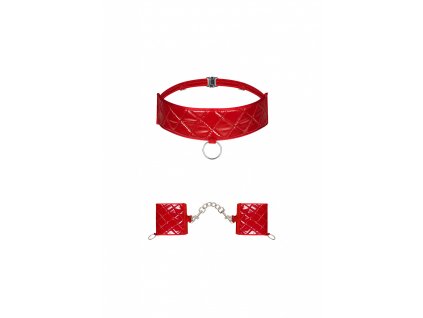 Pikantná sada Hunteria cuffs & choker - Obsessive