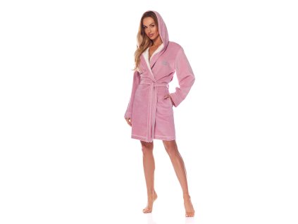Dámsky župan Model Happy 2203 Powder Pink - L&L collection