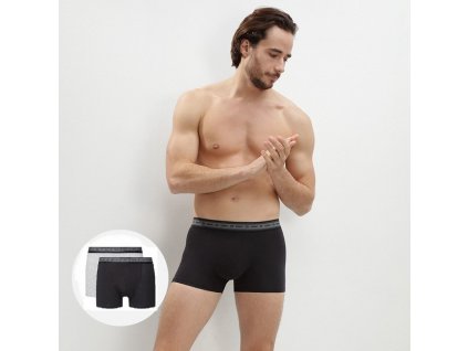 Pánske bio boxerky 2 ks DIM GREEN EcoSMART BOXER 2x - DIM - šedá