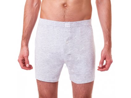 Voľné pánske bavlnené boxerky COTTON BOXER - Bellinda - šedá