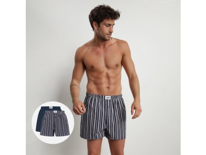 Pánske voľné boxerky 2 ks DIM ECOSMART LOOSE BOXER 2x - DIM - šedá