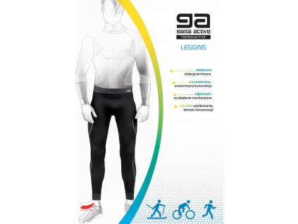 Pánske legíny Gatta 44017 Blanc Basic Thermoactive L-3XL