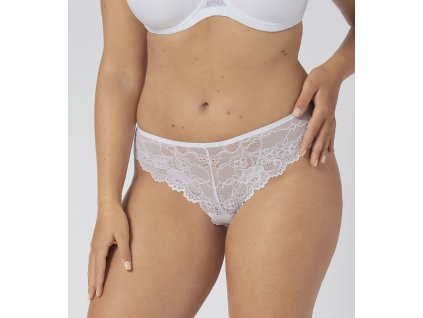 Dámske tangá Tempting Lace Brazilian String biele - Triumph