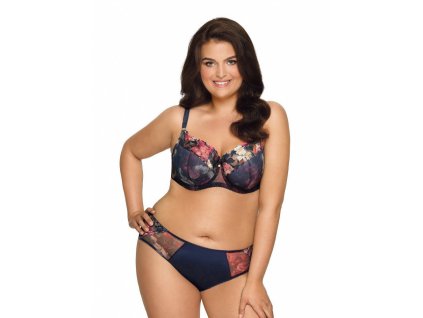 Podprsenka 1933 Navy Flowers - Ava Lingerie