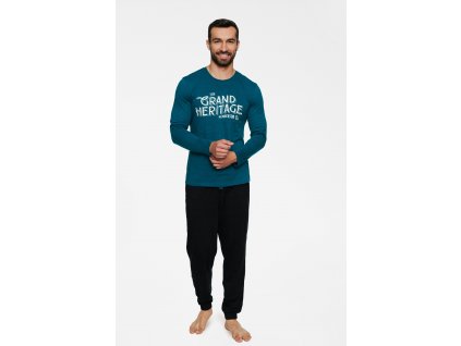 Pyžamo Brand 40021-69X Dark Turquoise-Black - Henderson