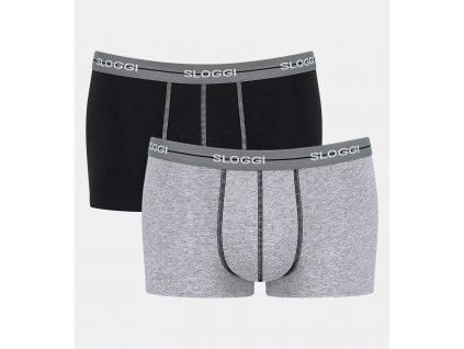 Pánske boxerky Štart Hipster C2P box - GREY COMBINATION - šedá M013 - SLOGGI