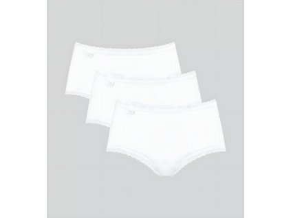 Dámske nohavičky Sloggi 24/7 Cotton Lace Midi C3P biele