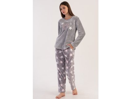Soft pyžamo Star sivé s hviezdami