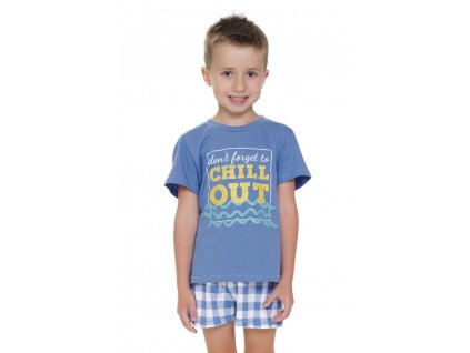 Detské pyžamo Chill out modré
