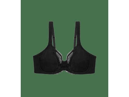 Dámska podprsenka Modern Lace+Cotton W - BLACK - ČIERNA 0004 - TRIUMPH