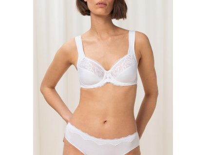 Dámska podprsenka Modern Lace+Cotton W02 - WHITE - biela 0003 - TRIUMPH