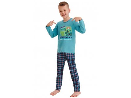 Chlapčenské pyžamo Leo cross power modré