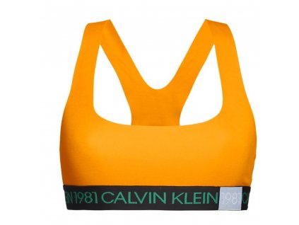 Športová podprsenka QF5577E-1ZK oranžová - Calvin Klein