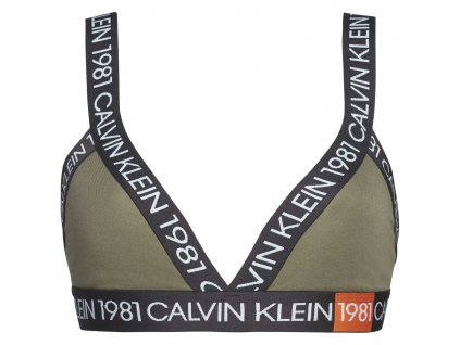 Podprsenka bez kostice QF5447E-7GV khaki - Calvin Klein