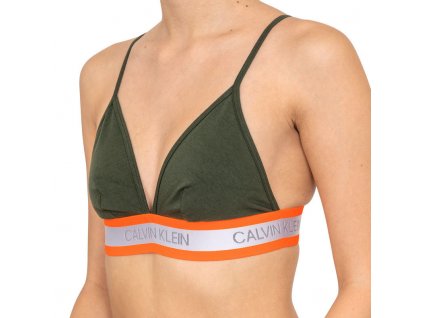 Podprsenka bez kostíc QF5669E-FDX khaki - Calvin Klein