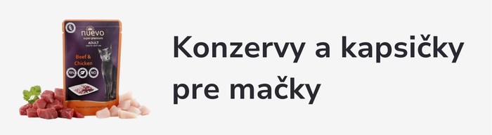 Konzervy a kapsičky pre mačky