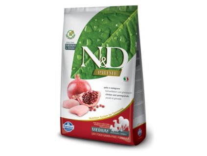 c item 3301 3 405 402 ffffff farmina nd dog prime adult mediummaxi chickenpomegranate 25 kg
