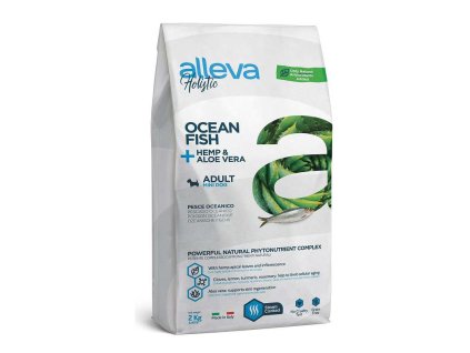 alleva holistic ocean fish hemp alove vera adult mini 2kg