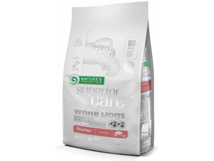 Nature's Protection Superior care white dog GF puppy starter salmon All Breeds 10 kg