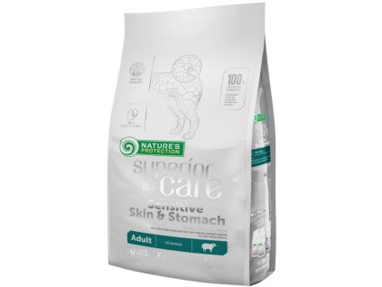 Nature's Prot. Superior care dog GF adult Sensit skin&stomach lamb All Breeds 10 kg