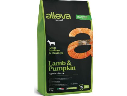 Alleva NATURAL dog lamb&pumpkin adult medium/maxi 12 kg