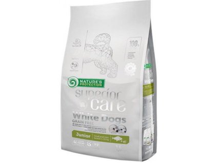 Nature's Protection Superior care white dog GF junior white fish small & mini 10 kg
