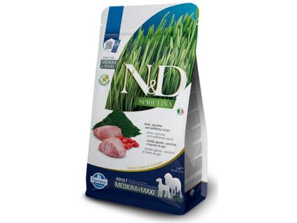 N&D dog SPIRULINA (GF) adult medium & maxi, lamb 7 kg