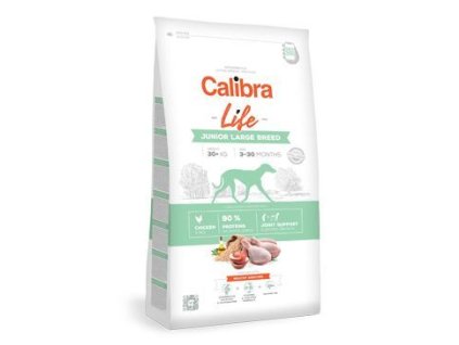 calibra dog life junior large breed chicken 2 5kg