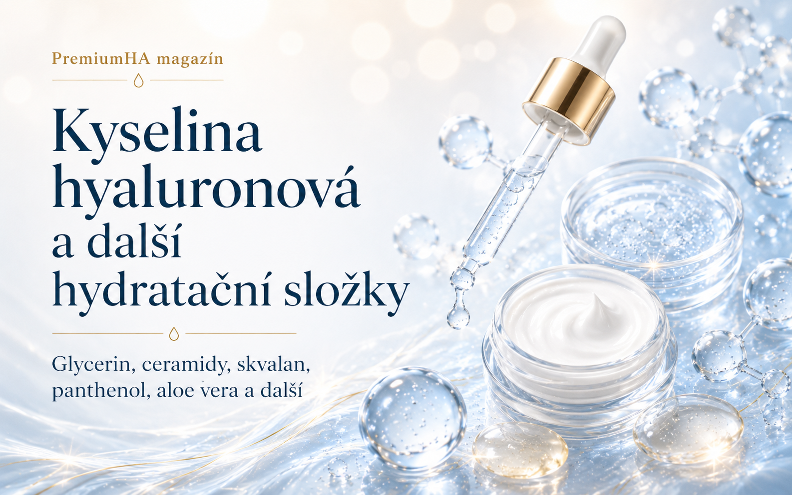 Srovnání kyseliny hyaluronové s jinými hydratačními složkami: Komplexní analýza