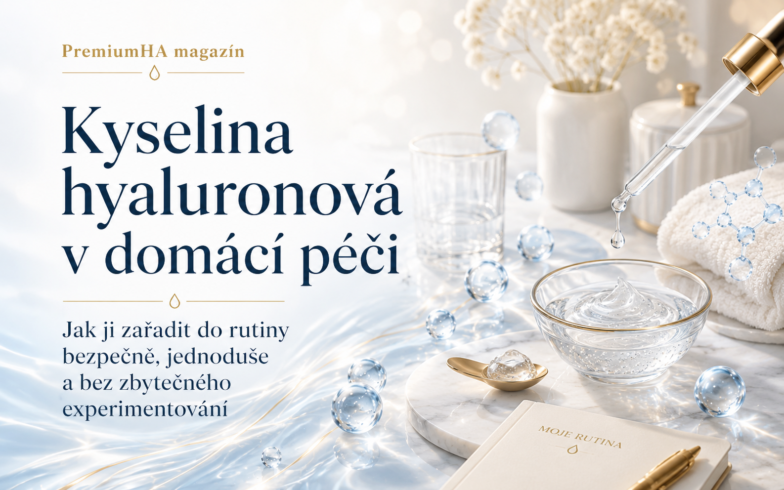 Kyselina hyaluronová v domácí péči: Praktický návod na vytvoření vlastních masek a sér