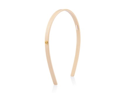 Limited Edition Acetate Headband Small, béžová čelenka
