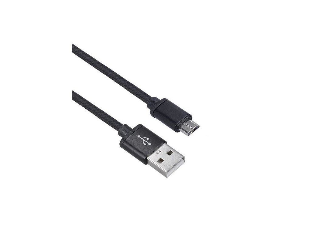 Solight USB kábel, USB 2.0 A konektor - USB B micro konektor, blister, 2m - obrázok 1