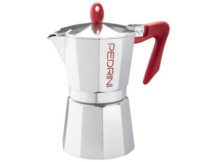 Pedrini Kaffettiera Brillant červená 6 p