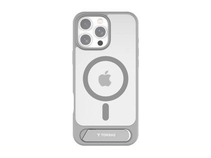 Torras Pstand Series Case for iPhone 16 Pro Max (gray) - obrázok 1
