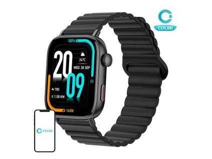 Colmi C8 Max smartwatch with magnetic strap (black) - obrázok 1