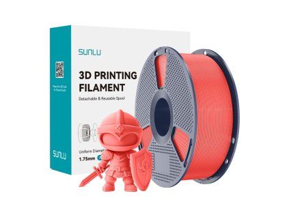 Filament Sunlu PLA+ (čerešňová farba) - obrázok 1