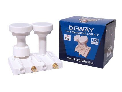 DI-WAY Monoblok Twin 0,1dB 4.3° WHITE LEOPARD LINE - obrázok 1