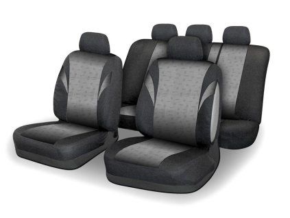Potahy sedadel sada 9ks POLY šedé AIRBAG - obrázok 1