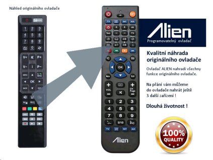 Diaľkový ovládač ALIEN Sharp RC4846